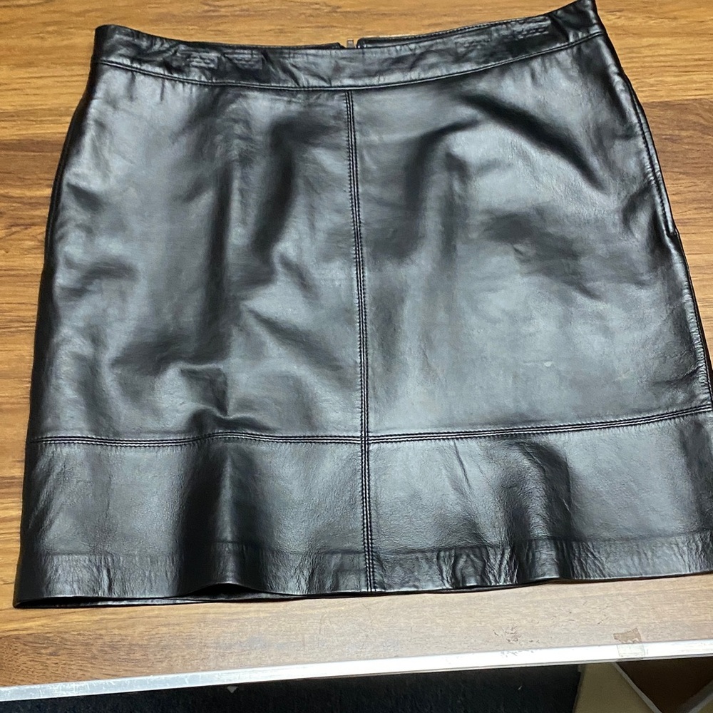 Black Leather Skirt